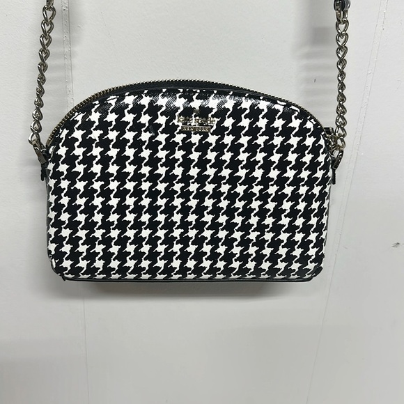 Kate Spade Cameron Street Houndstooth Hilli Crossbody Bag Like New - Picture 1 of 12